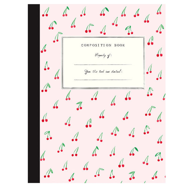 Composition Book - Cherries on Top - Where The Sidewalk Ends Toy Shop