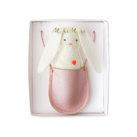 Bunny Pocket Necklace - Where The Sidewalk Ends Toy Shop