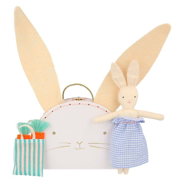 Bunny Mini Suitcase Doll - Where The Sidewalk Ends Toy Shop