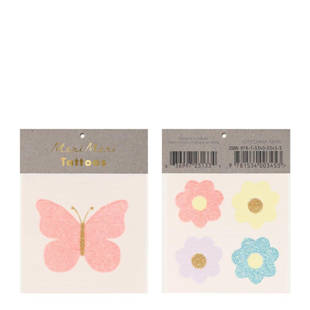 Floral Butterfly Small Tattoos - Where The Sidewalk Ends Toy Shop