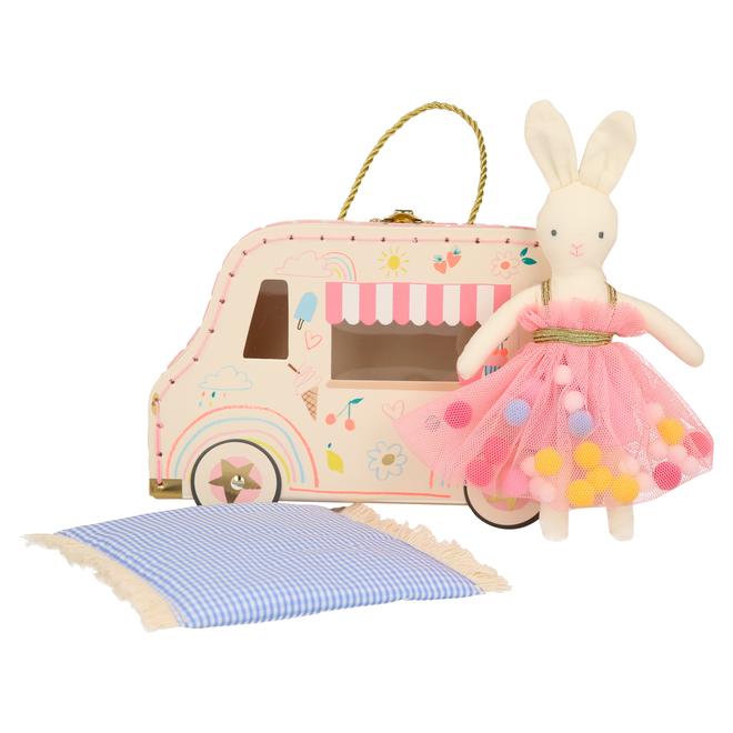 Ice Cream Van Bunny Mini Suitcase Doll - Where The Sidewalk Ends Toy Shop
