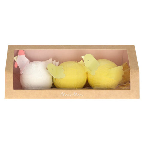 Hen & Chicks Surprise Balls (set of 3) - Where The Sidewalk Ends Toy Shop