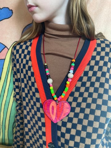 Valentines DIY Love Necklace - Where The Sidewalk Ends Toy Shop