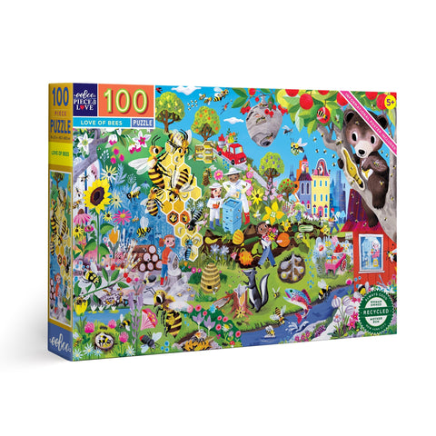 Love of Bees 100 Piece Puzzle - Where The Sidewalk Ends Toy Shop