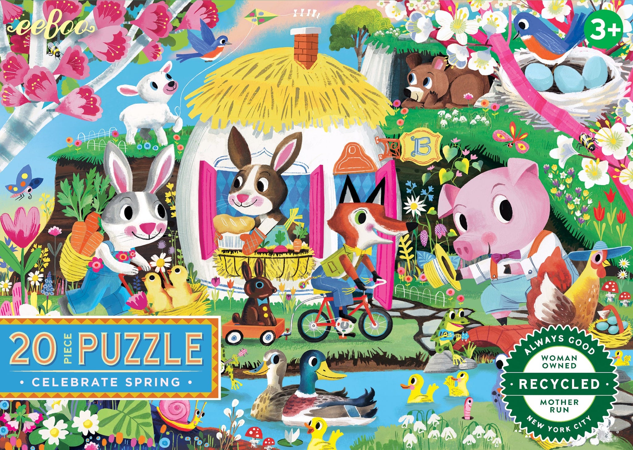 Celebrate Spring 20 Piece Puzzle - Where The Sidewalk Ends Toy Shop