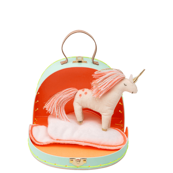 Unicorn Mini Suitcase Doll - Where The Sidewalk Ends Toy Shop