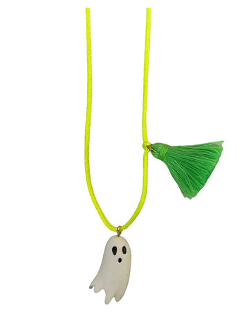 Glow in The Dark Ghost Necklace - Where The Sidewalk Ends Toy Shop