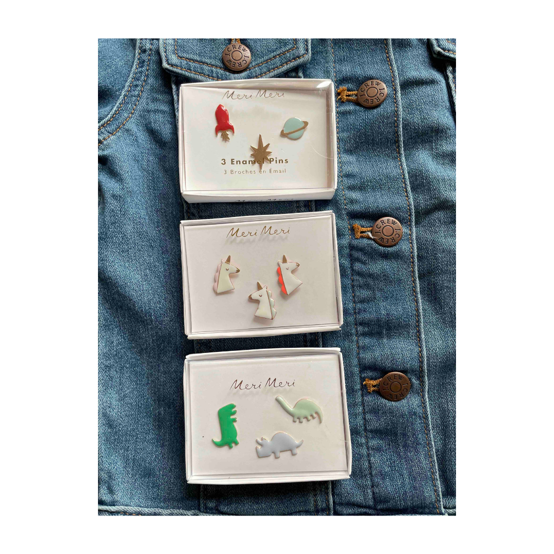 Enamel Pins for ACME Gifts Denver Personalized Denim Jackets - Where The Sidewalk Ends Toy Shop