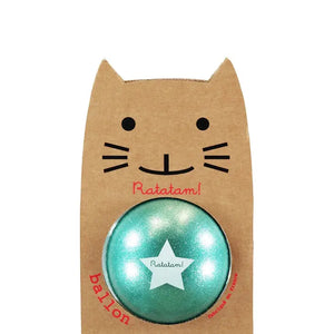 Green glitter balloon 15 cm - Where The Sidewalk Ends Toy Shop