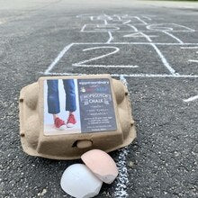 Egg Shaped Hopscotch Chalk - Where The Sidewalk Ends Toy Shop
