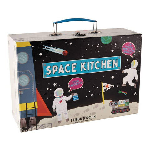 Space Tin Kitchen Set in Rectangular Case - Where The Sidewalk Ends Toy Shop