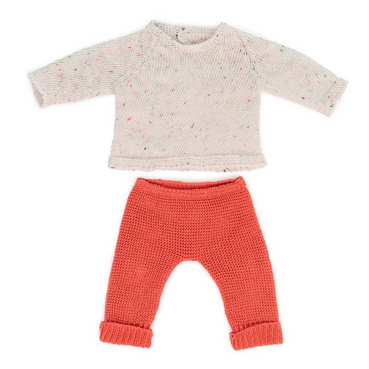 Knitted Doll Outfit 15” – Sweater & Trousers - Where The Sidewalk Ends Toy Shop
