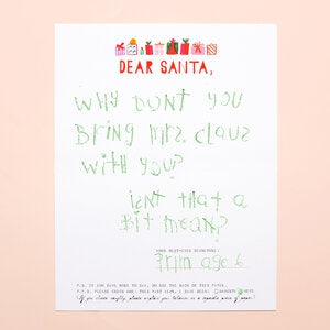Santa Writes Back Kit - Where The Sidewalk Ends Toy Shop