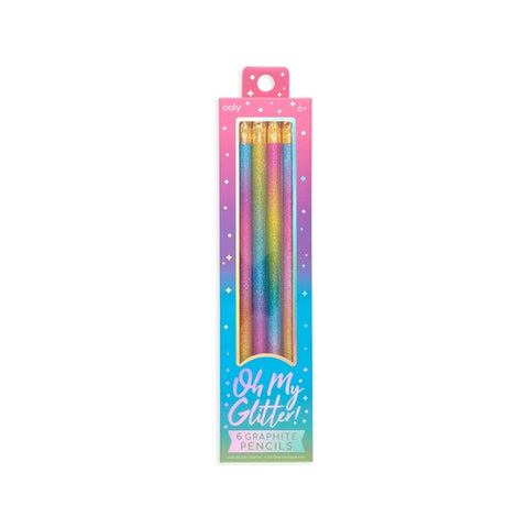 Oh My Glitter! Graphite Pencils - Where The Sidewalk Ends Toy Shop