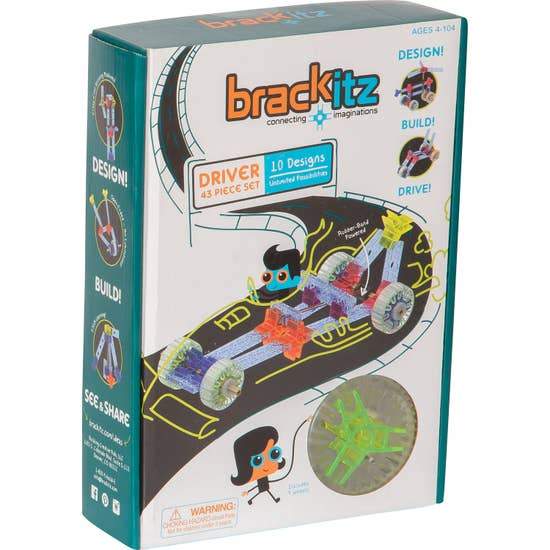 43 Piece Brackitz Driver Set - Where The Sidewalk Ends Toy Shop