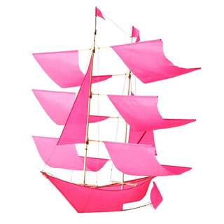 Sailing Ship Kite - Pink - Where The Sidewalk Ends Toy Shop