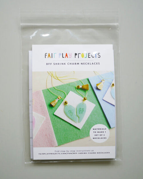 BFF Shrink Charm Necklace Mini Kits - Where The Sidewalk Ends Toy Shop